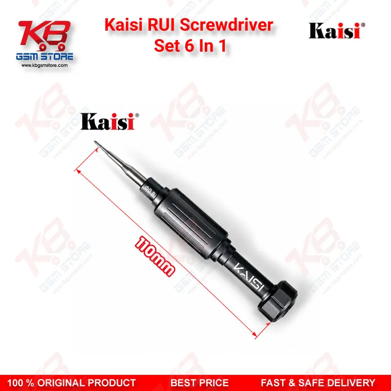 Kaisi RUI Screwdriver Set 6 In 1 – Mobile Repair Screwdriver Kit for Phone Disassembly and Screw Work