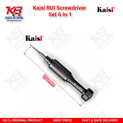 Kaisi RUI Screwdriver Set 6 In 1 – Mobile Repair Screwdriver Kit for Phone Disassembly and Screw Work