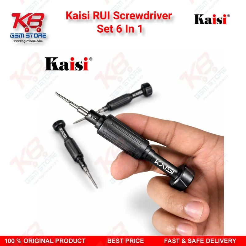 Kaisi RUI Screwdriver Set 6 In 1 – Mobile Repair Screwdriver Kit for Phone Disassembly and Screw Work