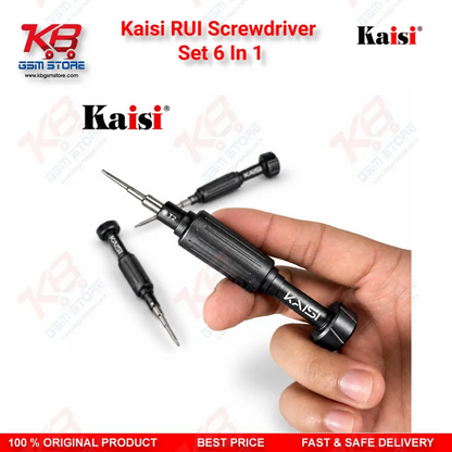 Kaisi RUI Screwdriver Set 6 In 1 – Mobile Repair Screwdriver Kit for Phone Disassembly and Screw Work