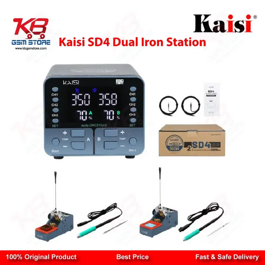 Kaisi SD4 240W Dual Channel Digital Soldering Iron Station (T210/T245)