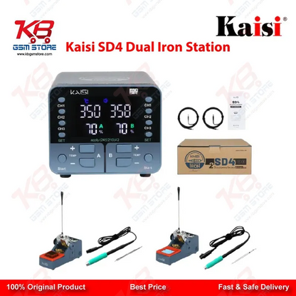 Kaisi SD4 240W Dual Channel Digital Soldering Iron Station (T210/T245)