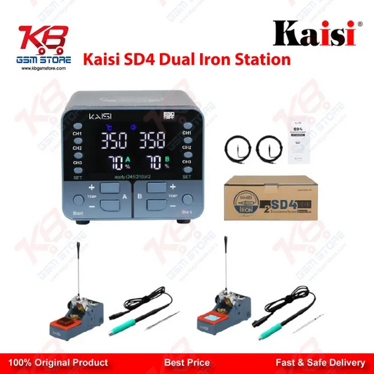 Kaisi SD4 240W Dual Channel Digital Soldering Iron Station (T210/T245)