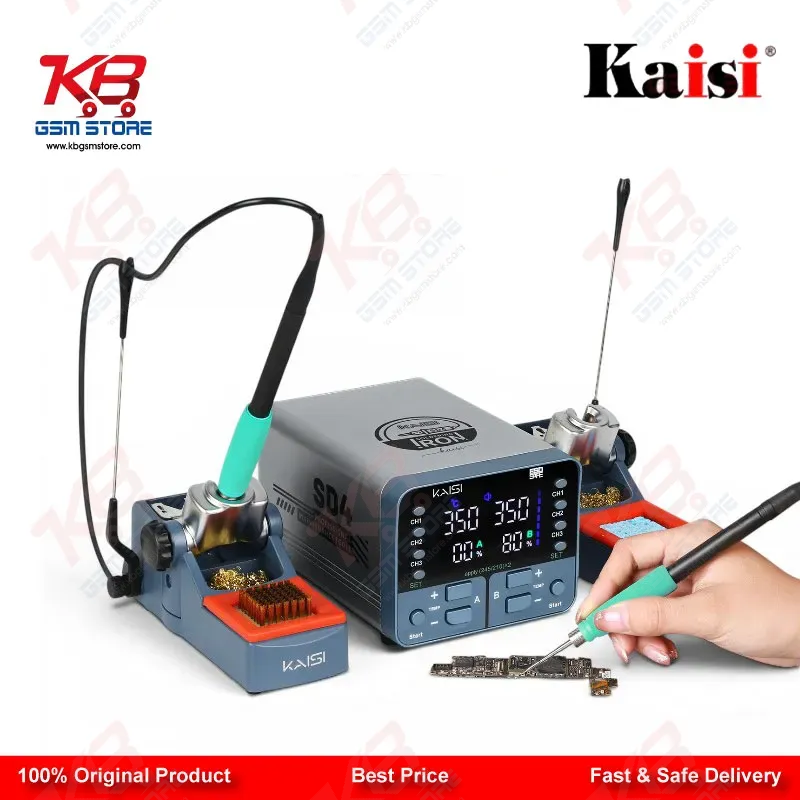 Kaisi SD4 240W Dual Channel Digital Soldering Iron Station (T210/T245)