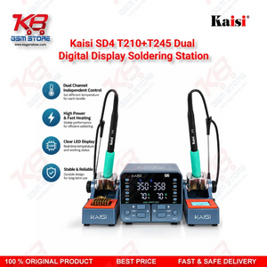 Kaisi SD4 T210+T245 Dual Digital Display Soldering Station for Mobile Motherboard PCB Repair, Dual Channel with JBC-Compatible Tips