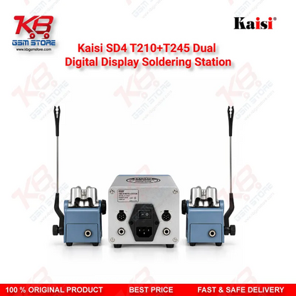 Kaisi SD4 T210+T245 Dual Digital Display Soldering Station for Mobile Motherboard PCB Repair, Dual Channel with JBC-Compatible Tips