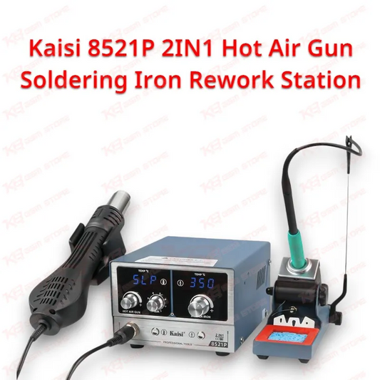 Kaisi 8521P 2IN1 Hot Air Gun Soldering Iron Rework Station