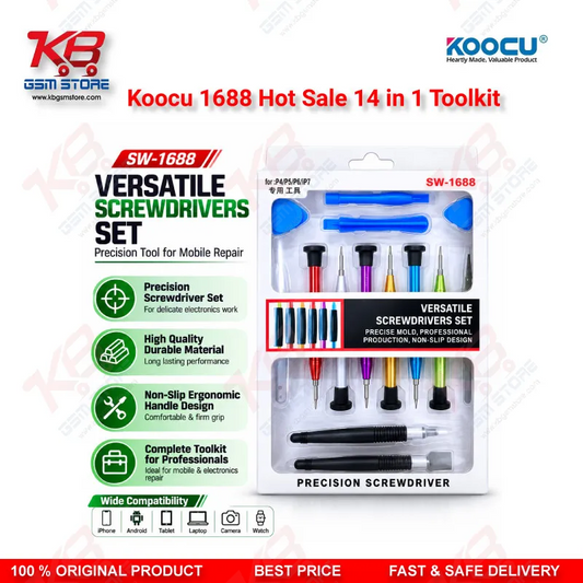 Koocu SW-1688 14 in 1 Screwdriver Repair Toolkit