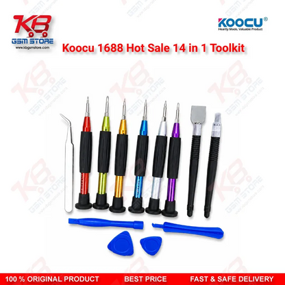Koocu SW-1688 14 in 1 Screwdriver Repair Toolkit