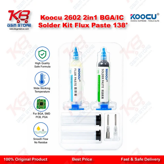 Koocu 2602 2in1 BGA/IC Solder Kit Flux Paste 138°