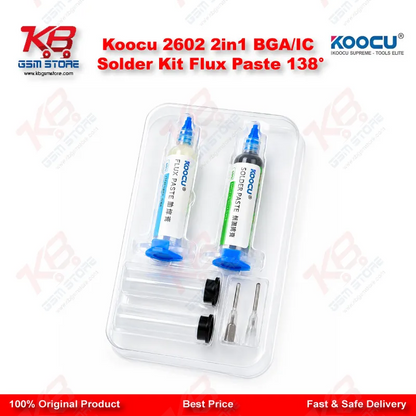 Koocu 2602 2in1 BGA/IC Solder Kit Flux Paste 138°