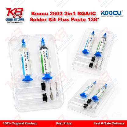 Koocu 2602 2in1 BGA/IC Solder Kit Flux Paste 138°