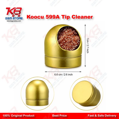 Koocu KC-599A Brass Wire Dry Tip Cleaner – No Water Soldering Iron Tip Cleaner