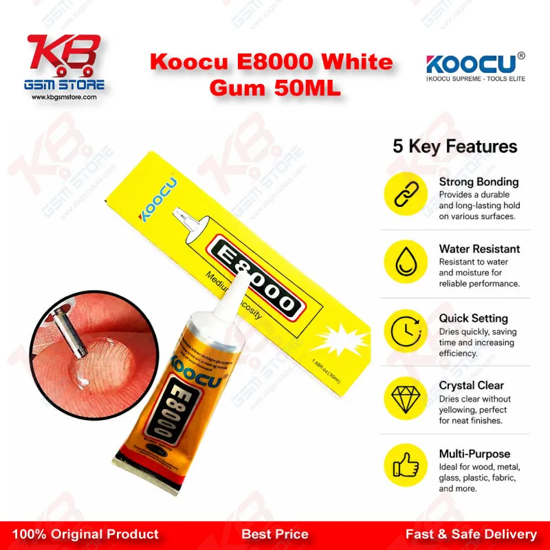 Koocu E8000 White Gum 50ML