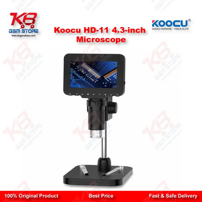 Koocu HD-11 4.3-Inch Digital Microscope with Adjustable Stand