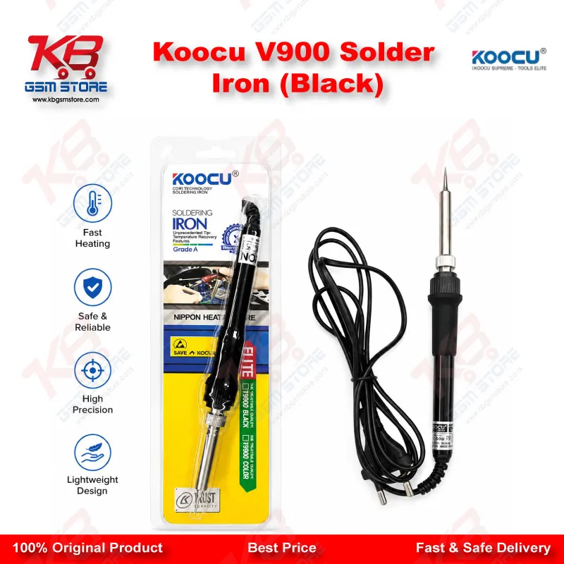 Koocu V900 Solder Iron (Black)