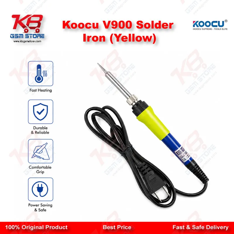 Koocu V900 Solder Iron (Yellow)