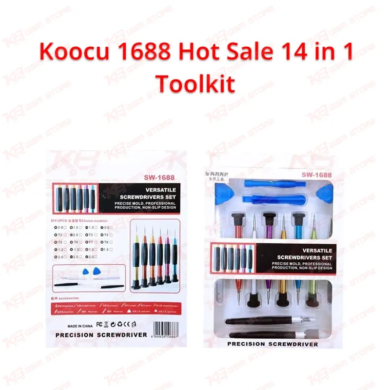 Koocu 1688 Hot Sale 14 in 1 Toolkit