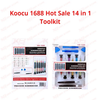Koocu SW-1688 14 in 1 Screwdriver Repair Toolkit