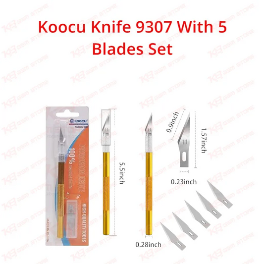 Koocu Knife 9307 With 5 Blades Set