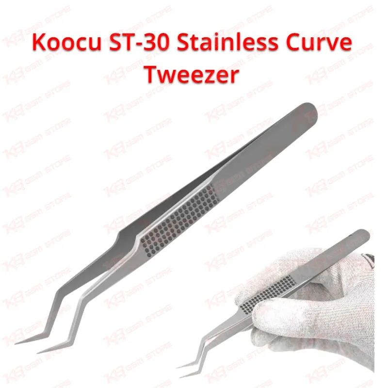 Koocu ST-30 Stainless Curve Tweezer