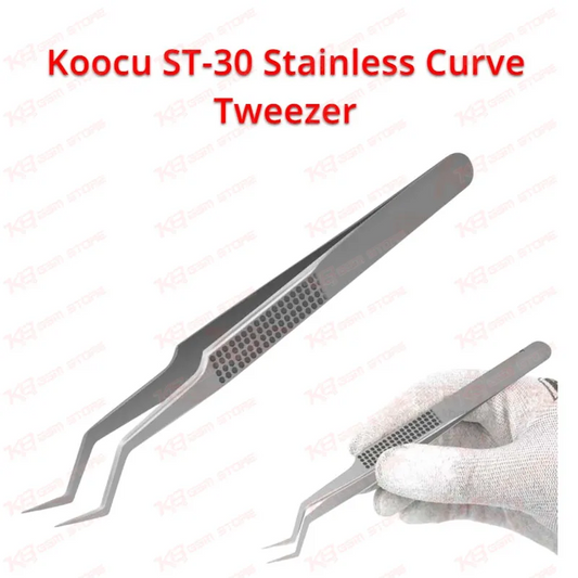 Koocu ST-30 Stainless Curve Tweezer
