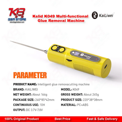 Kslid K049 Multi-functional OCA Glue Removal Machine – 6-Speed Electric Screen Degumming Tool