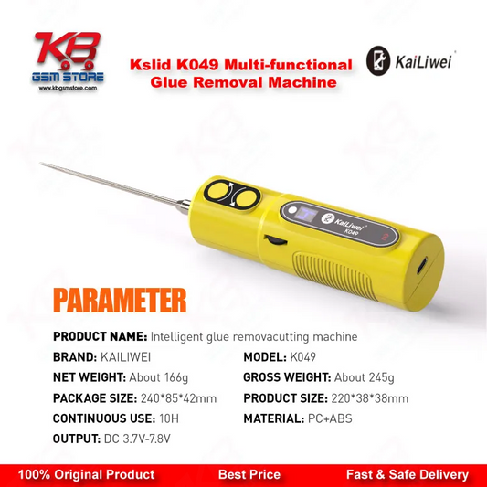 Kslid K049 Multi-functional OCA Glue Removal Machine – 6-Speed Electric Screen Degumming Tool