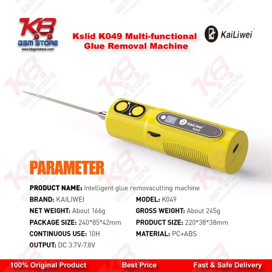 Kslid K049 Multi-functional OCA Glue Removal Machine – 6-Speed Electric Screen Degumming Tool
