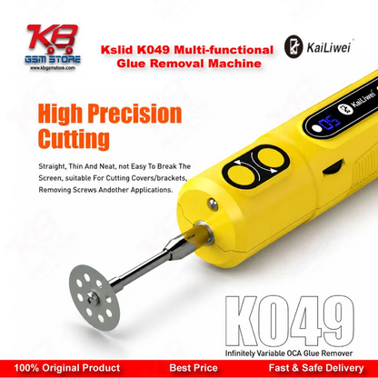 Kslid K049 Multi-functional OCA Glue Removal Machine – 6-Speed Electric Screen Degumming Tool
