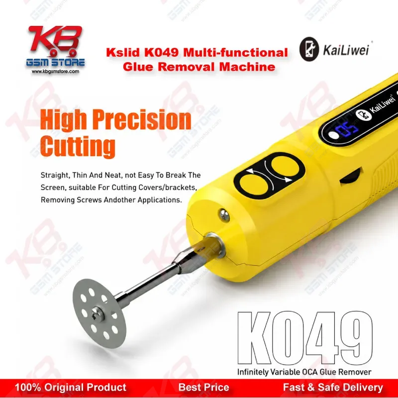 Kslid K049 Multi-functional OCA Glue Removal Machine – 6-Speed Electric Screen Degumming Tool