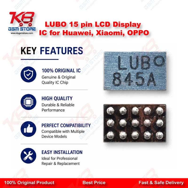 LUBO 15 pin LCD Display IC for Huawei, Xiaomi, OPPO