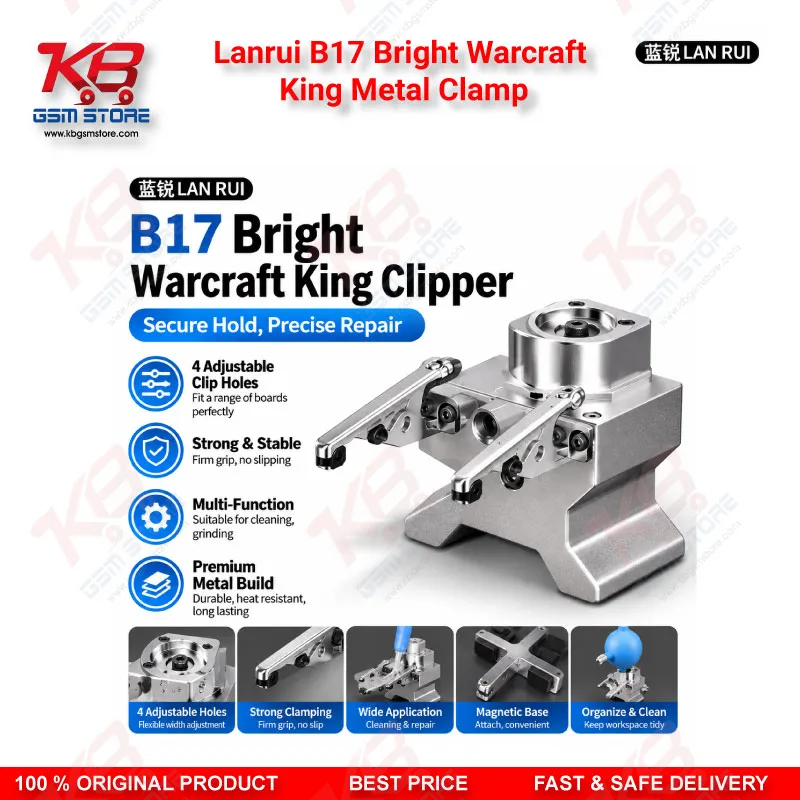 Lanrui B17 Bright Warcraft King Metal Clamp PCB Holder