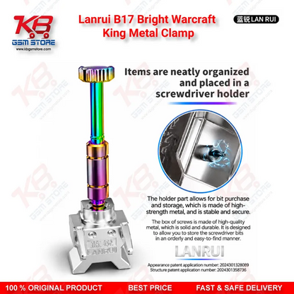 Lanrui B17 Bright Warcraft King Metal Clamp PCB Holder