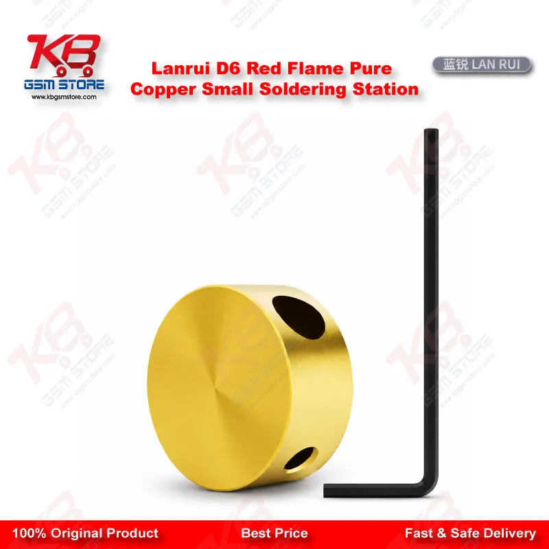 Lanrui D6 Red Flame Pure Copper Small Soldering Station for FPC & Battery Socket Repair