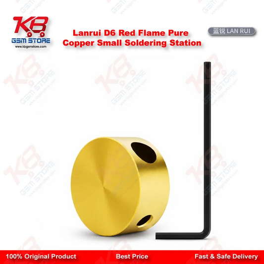 Lanrui D6 Red Flame Pure Copper Small Soldering Station for FPC & Battery Socket Repair