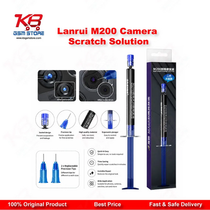 Lanrui M200 Camera Scratch Repair Solution (3ml) – Black Lens Scratch & Stain Fix