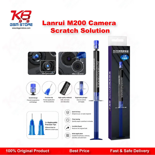 Lanrui M200 Camera Scratch Repair Solution (3ml) – Black Lens Scratch & Stain Fix