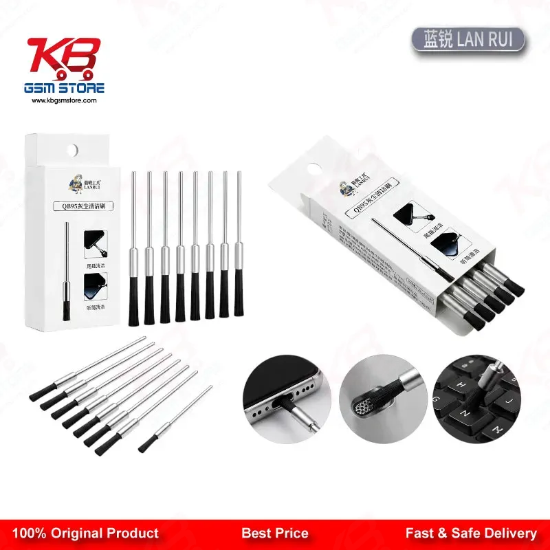 Lanrui QB95 3.0mm Dust Cleaning Mane Brush for Mobile PCB and IC Pad Cleaning