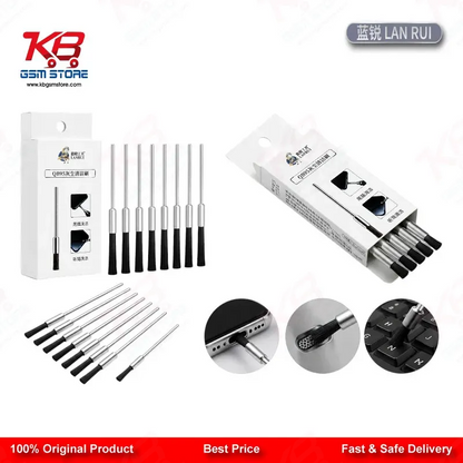 Lanrui QB95 3.0mm Dust Cleaning Mane Brush for Mobile PCB and IC Pad Cleaning