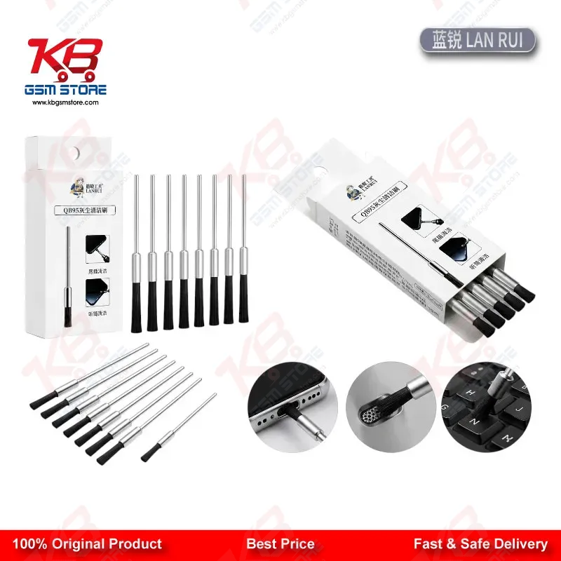 Lanrui QB95 3.0mm Dust Cleaning Mane Brush for Mobile PCB and IC Pad Cleaning