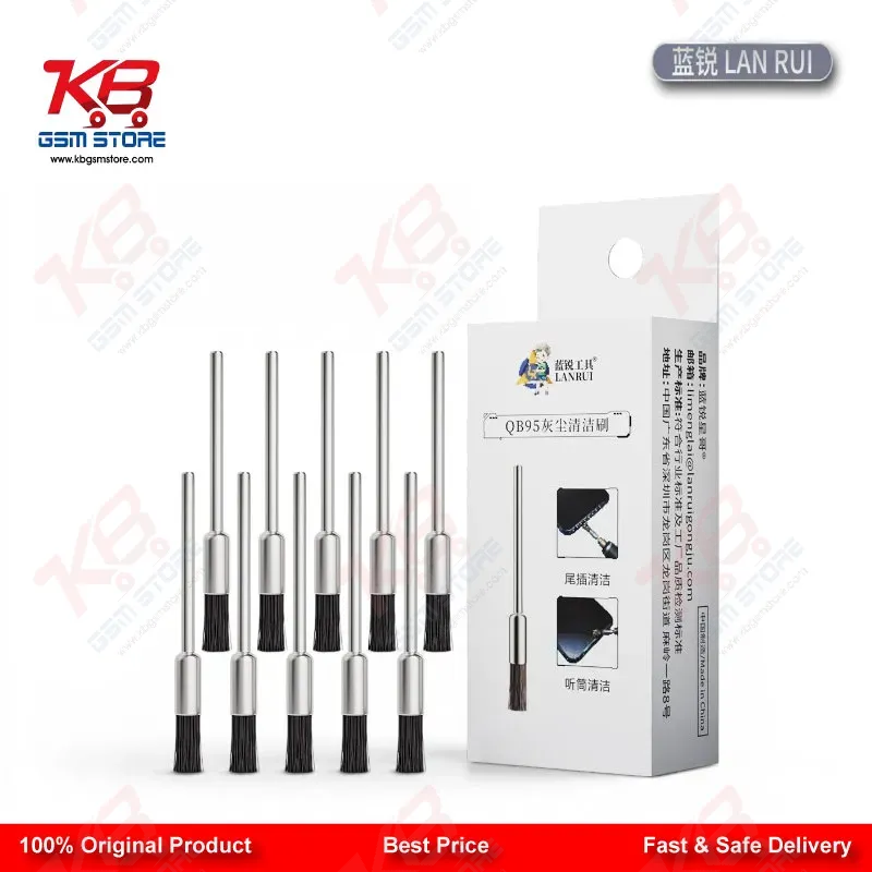 Lanrui QB95 3.0mm Dust Cleaning Mane Brush for Mobile PCB and IC Pad Cleaning