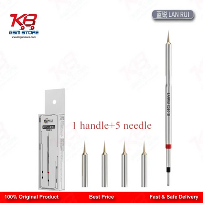 Lanrui S01 C210-SI Jumper Wire Soldering Tip - 5 Ultra Sharp Needles 0.1mm