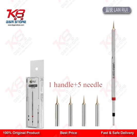 Lanrui S01 C210-SI Jumper Wire Soldering Tip - 5 Ultra Sharp Needles 0.1mm