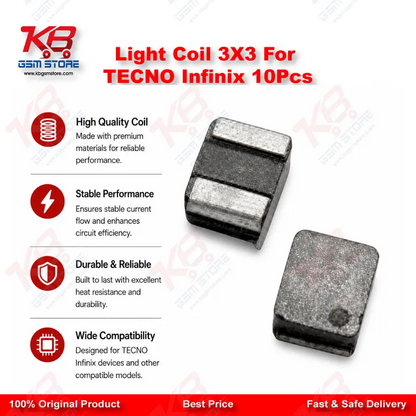 Light Coil 3X3 For TECNO Infinix 10Pcs