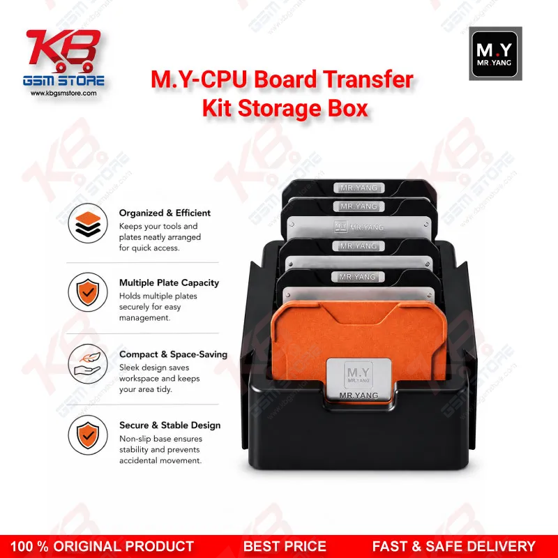M.Y-CPU Board Transfer Kit Storage Box – Mobile Repair IC & Chip Organizer