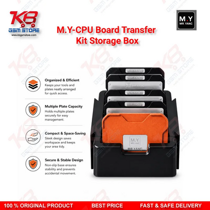 M.Y-CPU Board Transfer Kit Storage Box – Mobile Repair IC & Chip Organizer