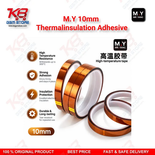 M.Y 10mm Thermalinsulation Adhesive – Heat Protection Adhesive for Mobile Phone Board Rework, Hot Air & BGA Repair