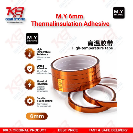 M.Y 6mm Thermalinsulation Adhesive for Mobile Phone BGA and IC Rework, Heat Protection for PCB Repair.