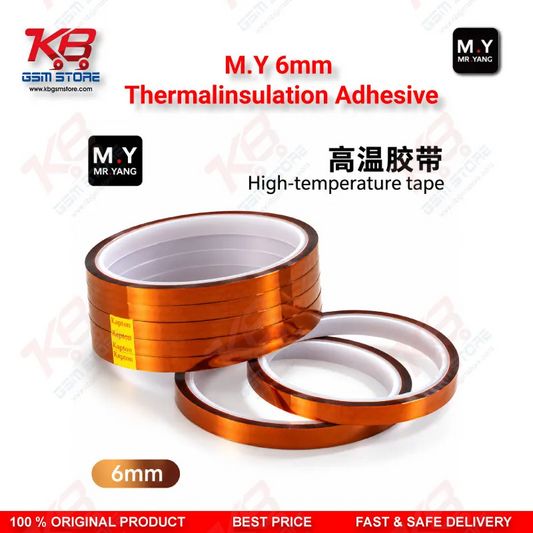 M.Y 6mm Thermalinsulation Adhesive for Mobile Phone BGA and IC Rework, Heat Protection for PCB Repair.